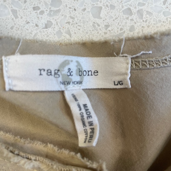 Rag & Bone Khaki Muscle Tee - Picture 4 of 6